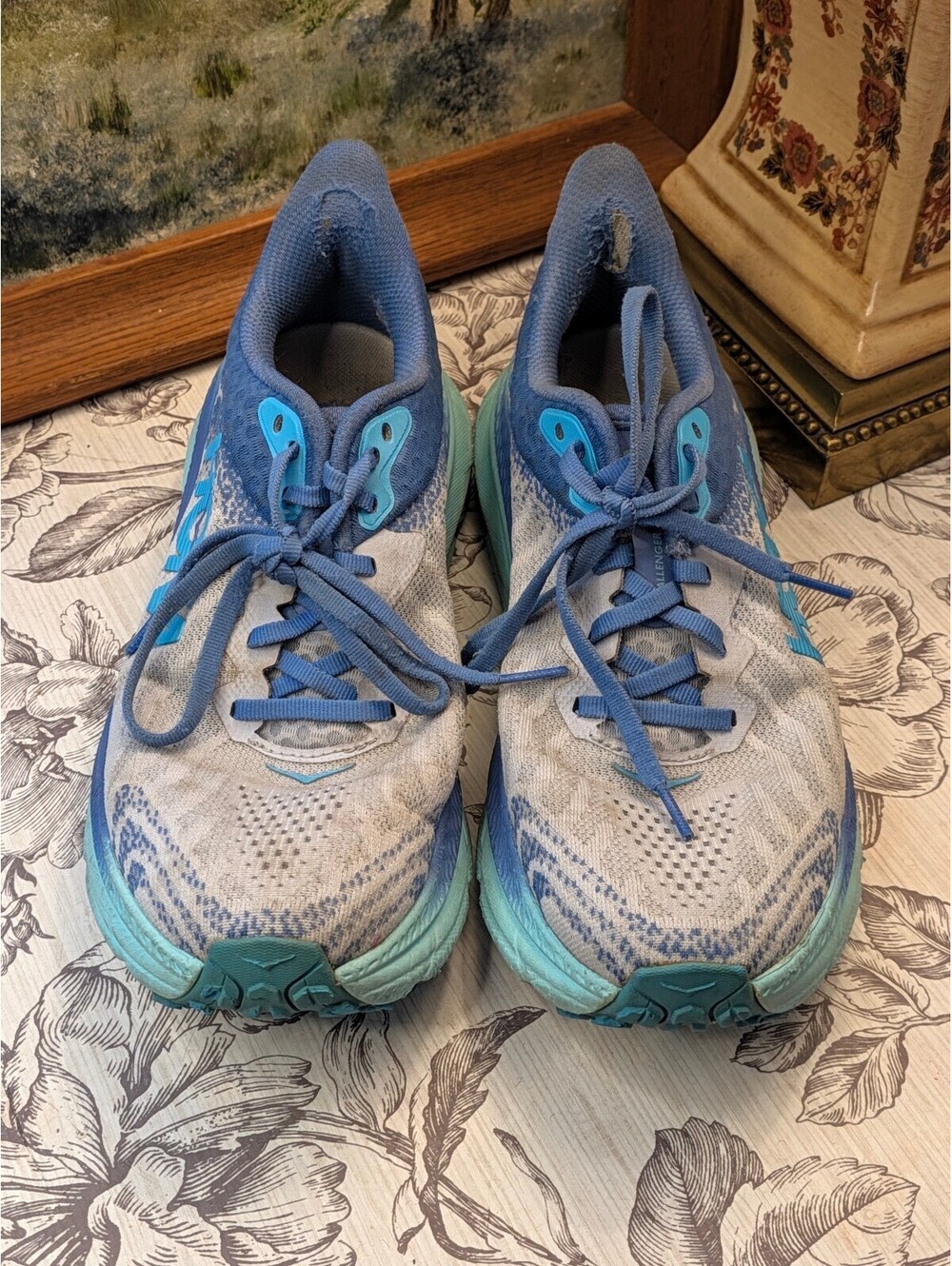 Hoka Challenger ATR 7 Trail Running Shoes Blue Women's Size 8
